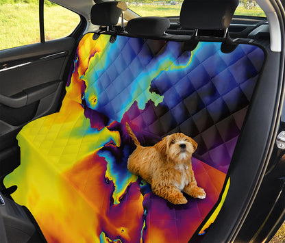 Psychedelic Acid Print Pet Car Back Seat Cover