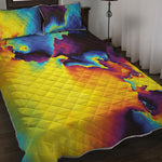 Psychedelic Acid Print Quilt Bed Set