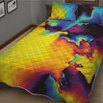 Psychedelic Acid Print Quilt Bed Set