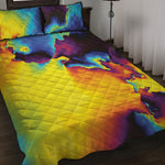 Psychedelic Acid Print Quilt Bed Set