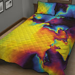 Psychedelic Acid Print Quilt Bed Set