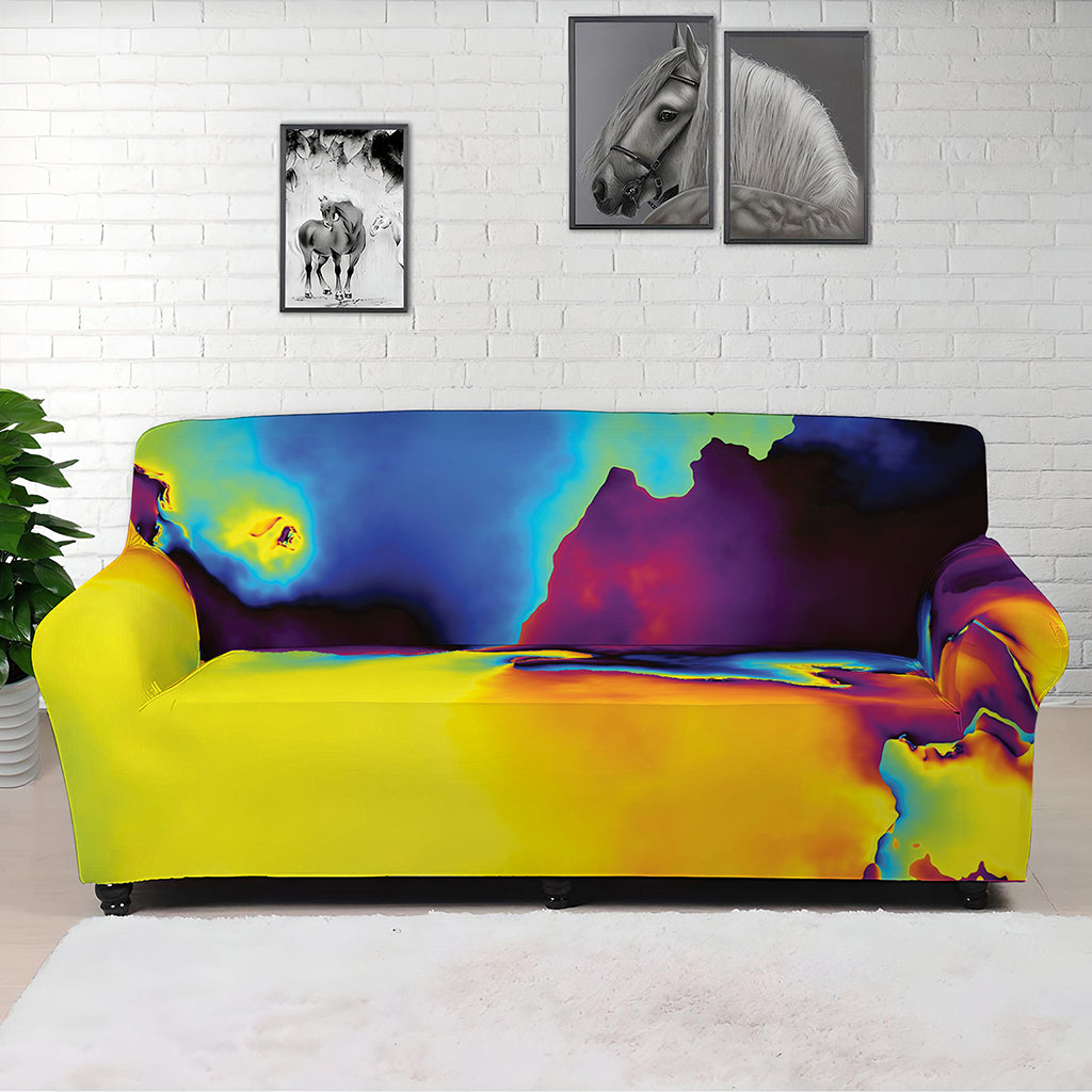 Psychedelic Acid Print Sofa Cover
