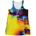 Psychedelic Acid Print Women's Racerback Tank Top