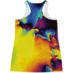 Psychedelic Acid Print Women's Racerback Tank Top
