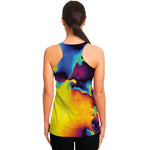 Psychedelic Acid Print Women's Racerback Tank Top