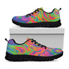 Psychedelic Bubble Print Black Sneakers