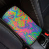 Psychedelic Bubble Print Car Center Console Cover