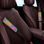 Psychedelic Bubble Print Car Seat Belt Covers