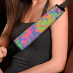 Psychedelic Bubble Print Car Seat Belt Covers