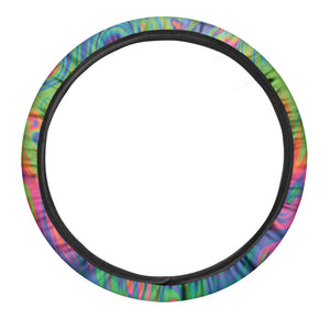 Psychedelic Bubble Print Car Steering Wheel Cover