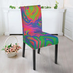 Psychedelic Bubble Print Dining Chair Slipcover