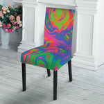 Psychedelic Bubble Print Dining Chair Slipcover