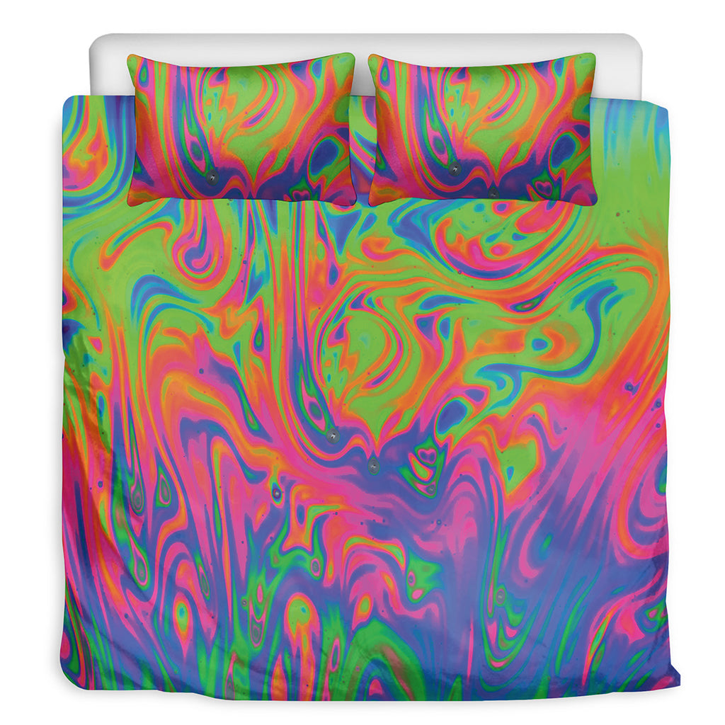 Psychedelic Bubble Print Duvet Cover Bedding Set