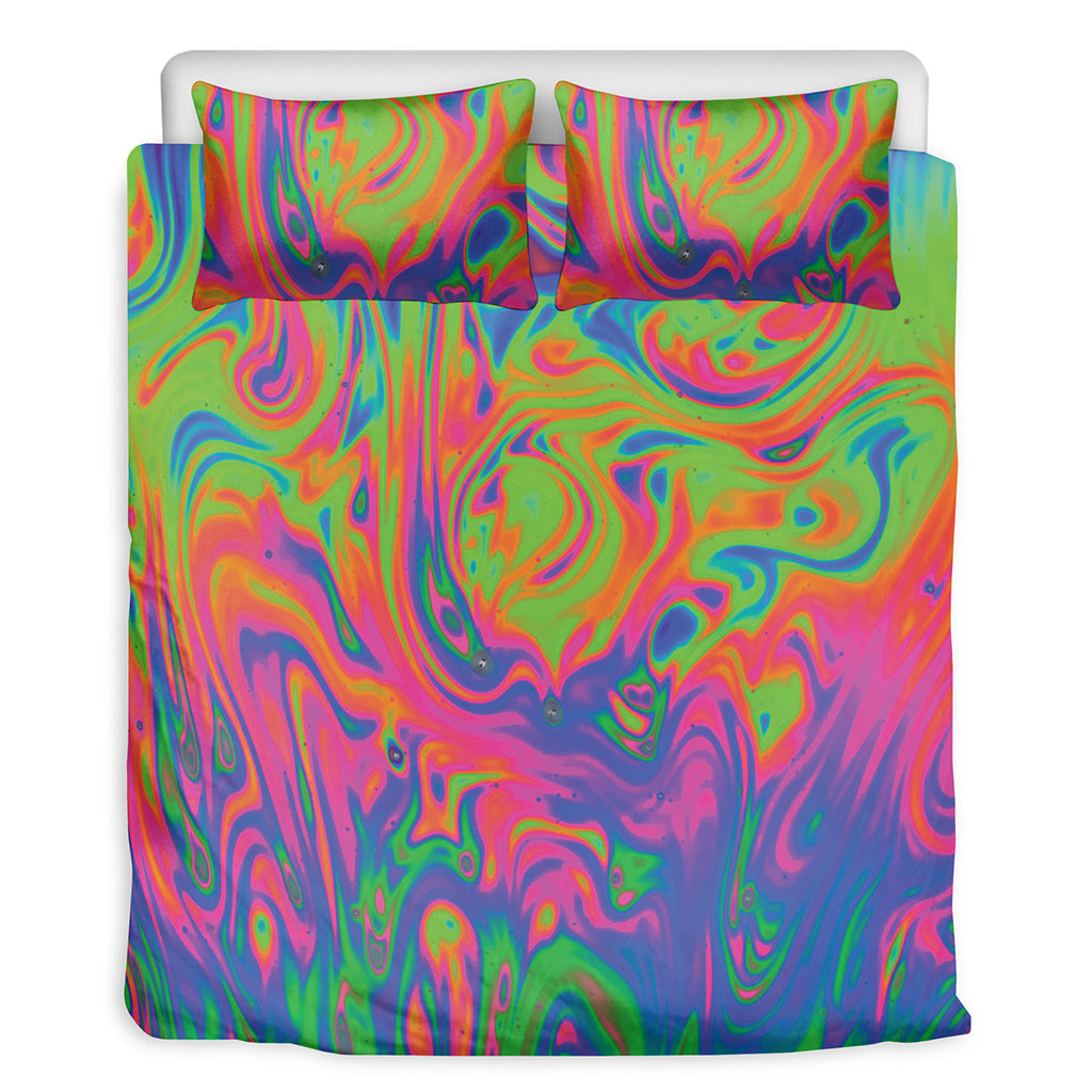 Psychedelic Bubble Print Duvet Cover Bedding Set