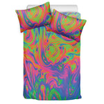 Psychedelic Bubble Print Duvet Cover Bedding Set