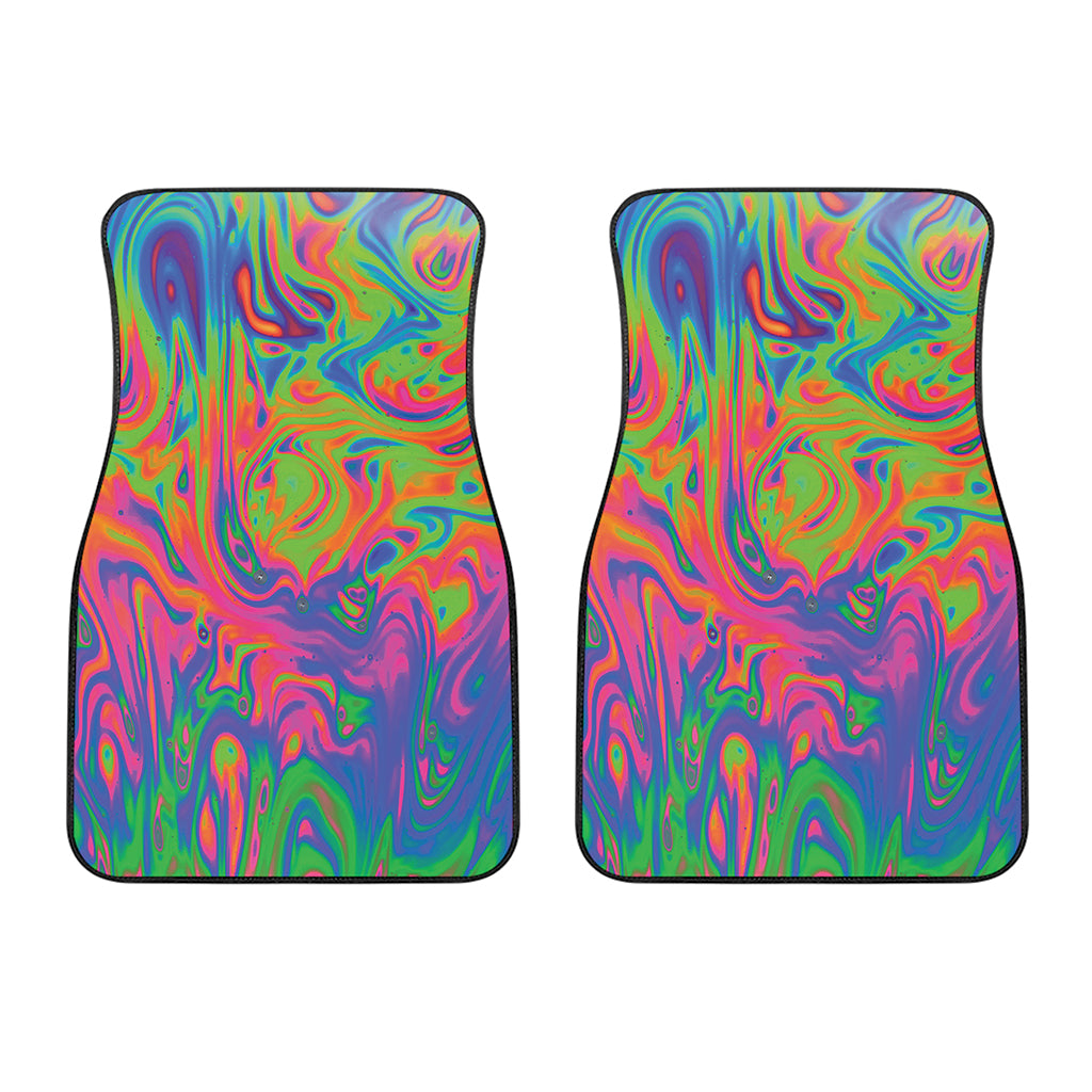 Psychedelic Bubble Print Front Car Floor Mats