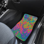 Psychedelic Bubble Print Front Car Floor Mats