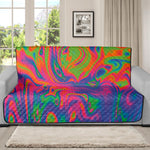 Psychedelic Bubble Print Futon Protector