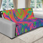 Psychedelic Bubble Print Futon Protector