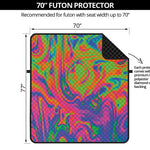 Psychedelic Bubble Print Futon Protector