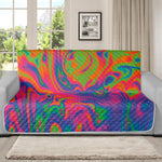 Psychedelic Bubble Print Futon Protector