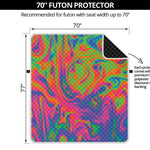 Psychedelic Bubble Print Futon Protector