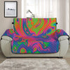 Psychedelic Bubble Print Half Sofa Protector