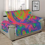 Psychedelic Bubble Print Half Sofa Protector