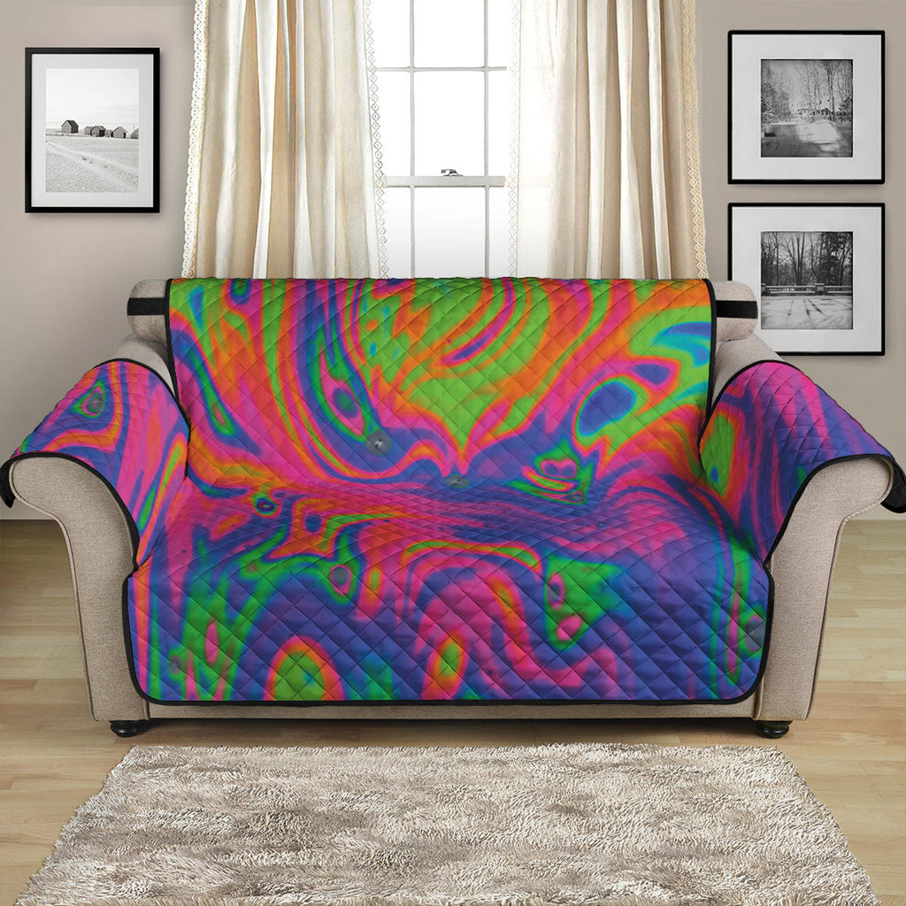 Psychedelic Bubble Print Loveseat Protector