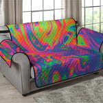 Psychedelic Bubble Print Loveseat Protector