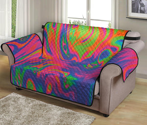 Psychedelic Bubble Print Loveseat Protector