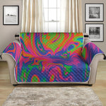 Psychedelic Bubble Print Loveseat Protector