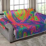 Psychedelic Bubble Print Loveseat Protector