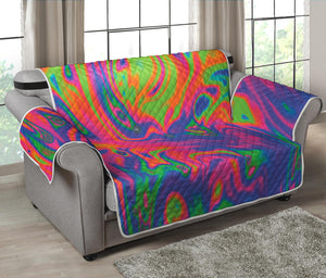 Psychedelic Bubble Print Loveseat Protector