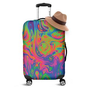 Psychedelic Bubble Print Luggage Cover