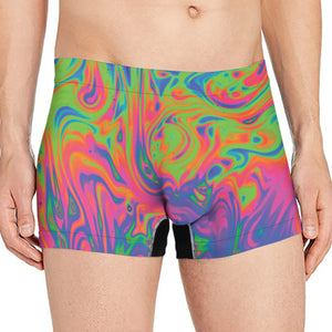 Psychedelic Bubble Print Men's Boxer Briefs