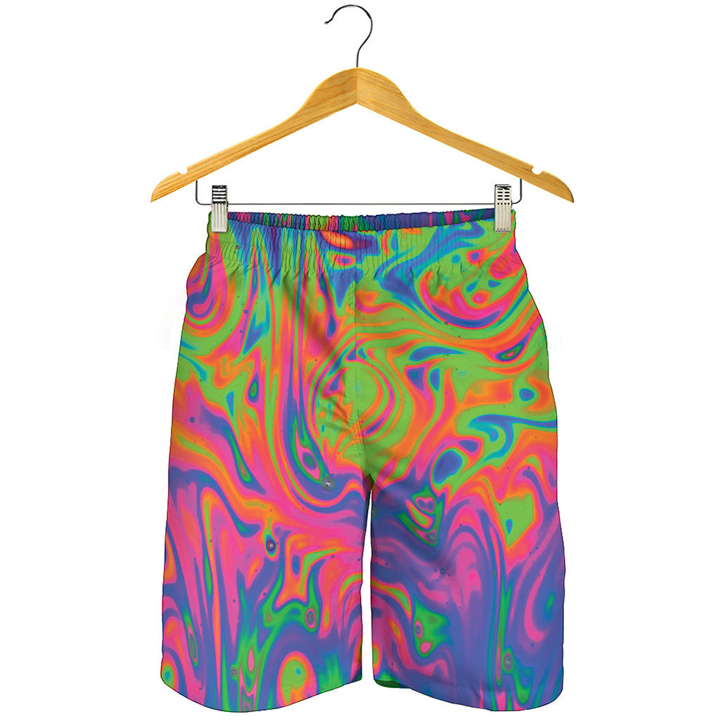 Psychedelic Bubble Print Men's Shorts