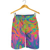 Psychedelic Bubble Print Men's Shorts