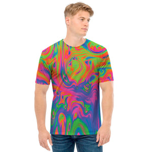 Psychedelic Bubble Print Men's T-Shirt