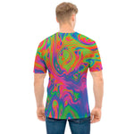 Psychedelic Bubble Print Men's T-Shirt