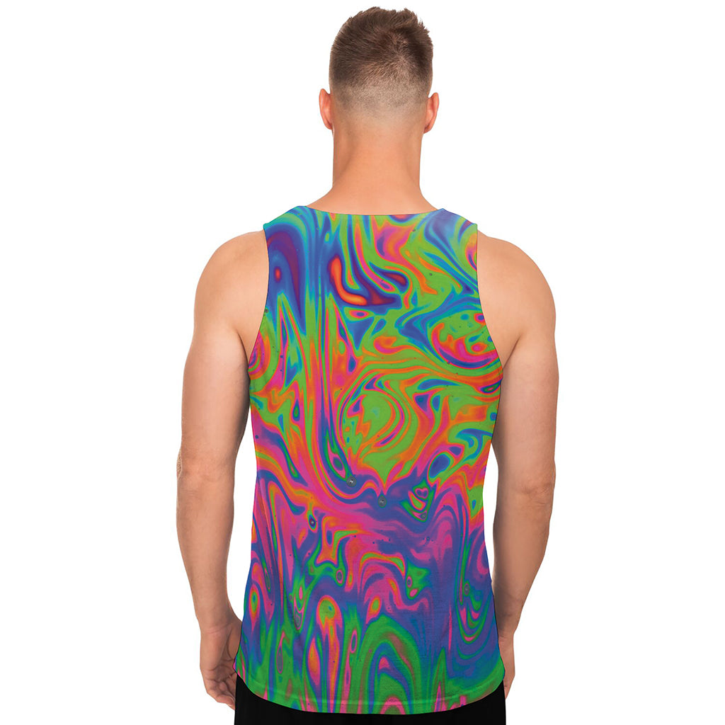 Psychedelic Bubble Print Men's Tank Top