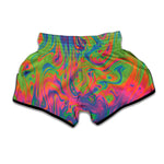 Psychedelic Bubble Print Muay Thai Boxing Shorts