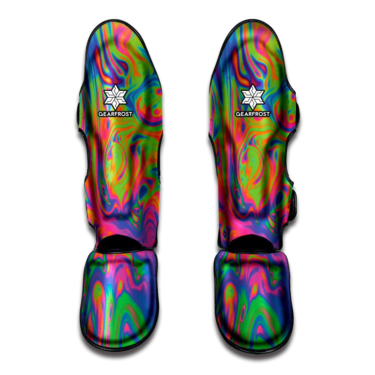 Psychedelic Bubble Print Muay Thai Shin Guard