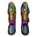 Psychedelic Bubble Print Muay Thai Shin Guards