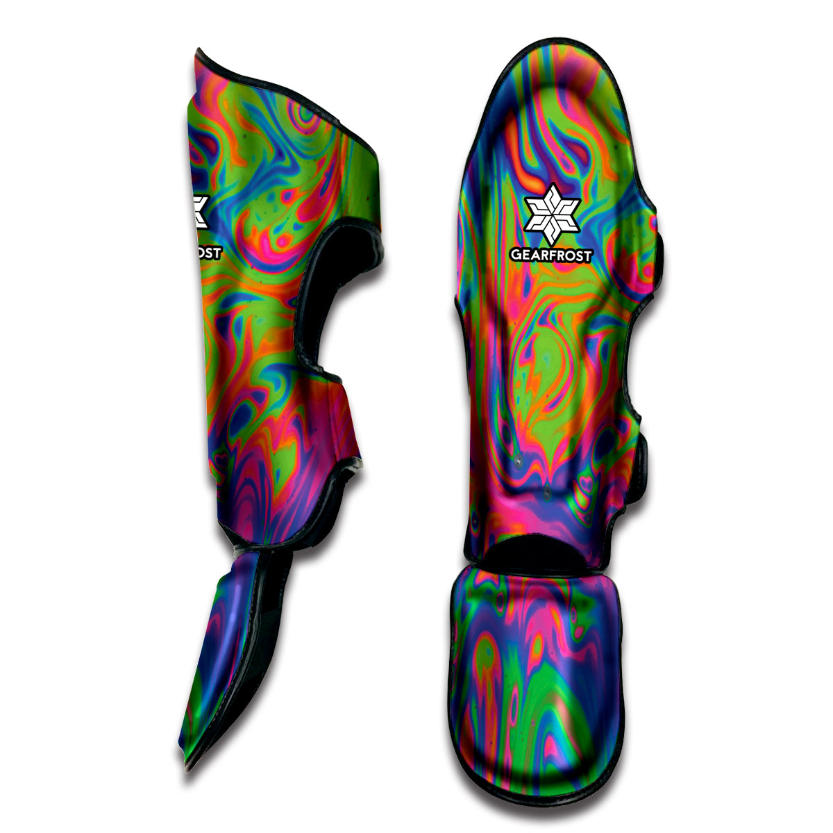 Psychedelic Bubble Print Muay Thai Shin Guard