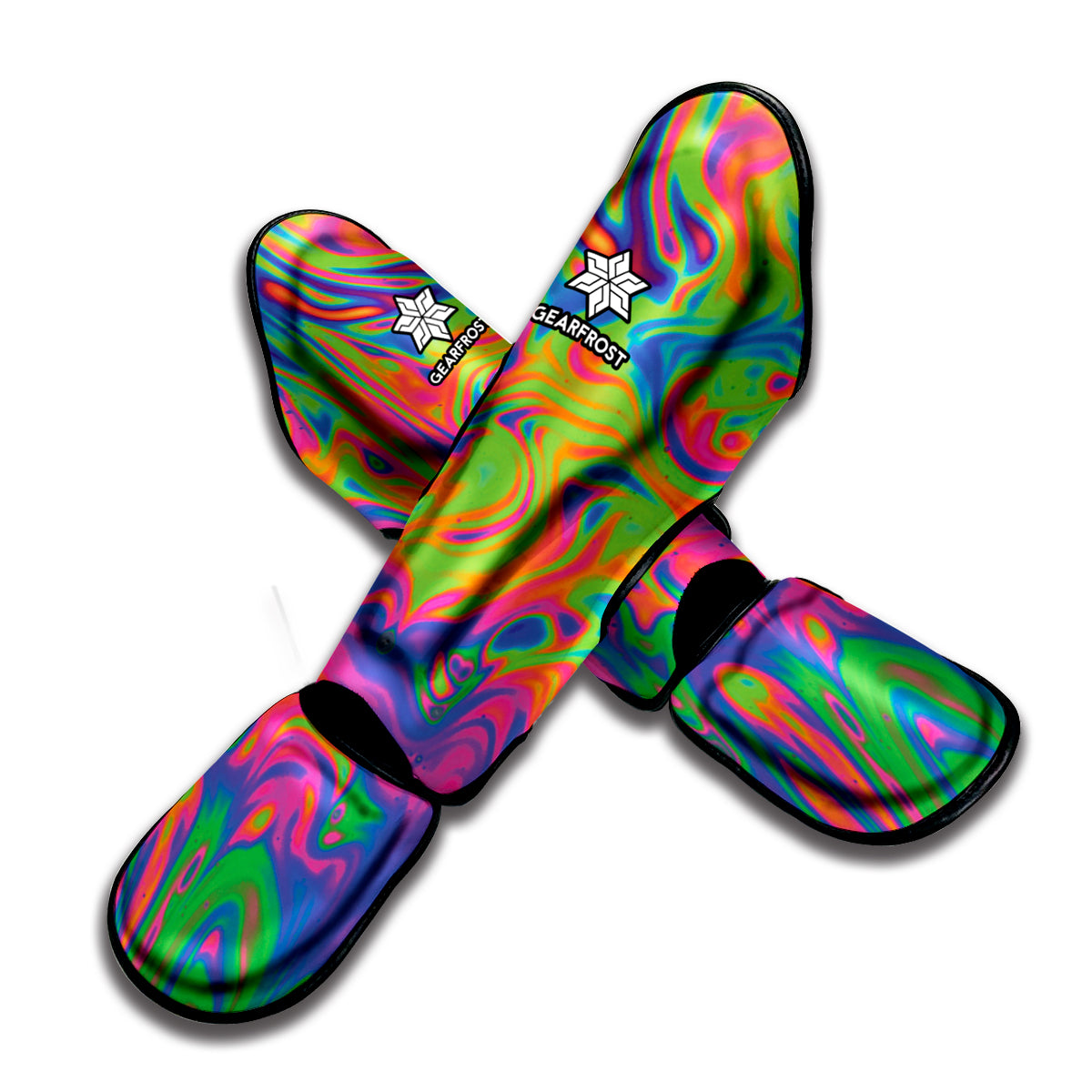 Psychedelic Bubble Print Muay Thai Shin Guard