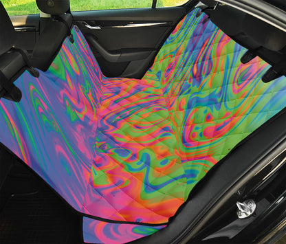 Psychedelic Bubble Print Pet Car Back Seat Cover