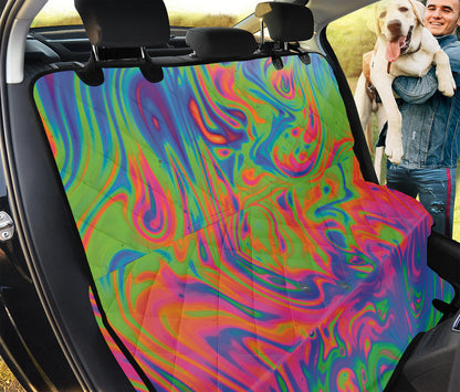 Psychedelic Bubble Print Pet Car Back Seat Cover