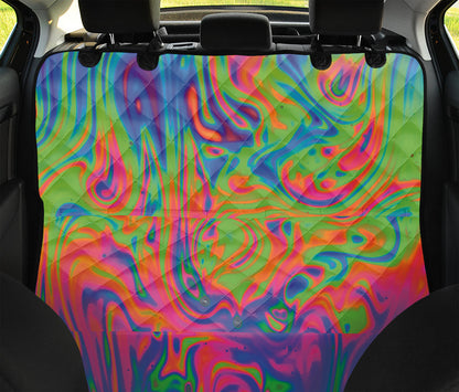 Psychedelic Bubble Print Pet Car Back Seat Cover