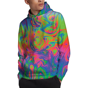 Psychedelic Bubble Print Pullover Hoodie